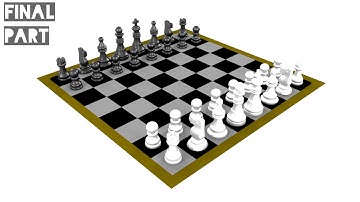 Chess modeling Autodesk Maya final Part Unity creation
