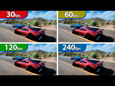 kein Name: 30vs 60 vs 12 vs 240 FPS | Is there such a difference in videogames? Framerate Comparison