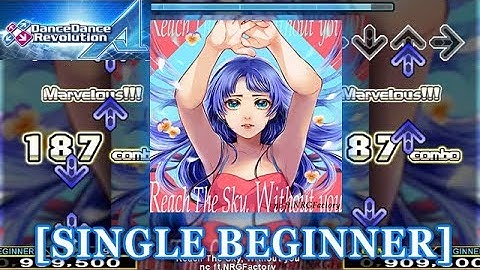 【DDR A】 Reach The Sky, Without you [SINGLE BEGINNER] 譜面確認＋クラップ