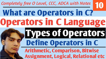 Operators in C Language | Types of Operators in C Language | What are Operators ? | Hello DHIRENDRA