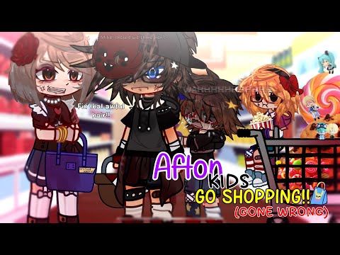 Afton Kids go Shopping (& meet a stereotypical Karen..) // Gacha x FNaF AU //Past Aftons// Read DESC