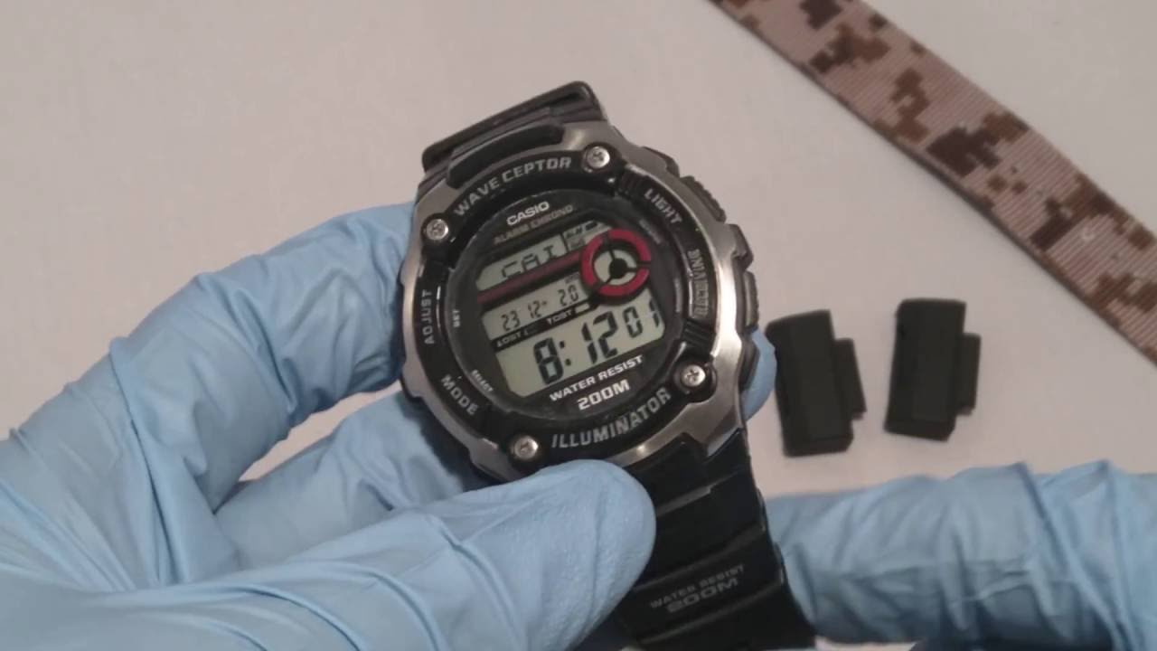 casio wave ceptor watch band