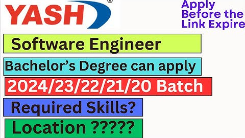 Yash is hiring 2024/23/22/21/20 Batch | Required Skills? | Location? | No % Criteria #itjobs #asap