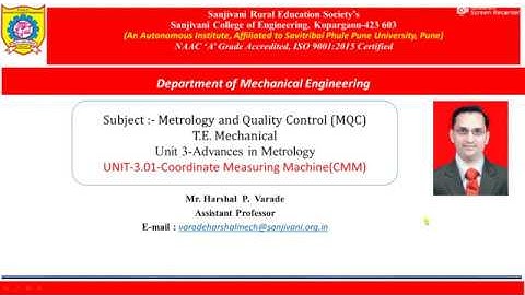 UNIT-3.01-Coordinate Measuring Machine(CMM)