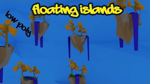 | WorkDeath | BLENDER Timelapse: Low poly Floating Islands