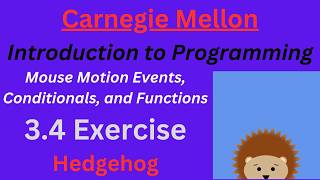 CM Intro to Programming  Unit 3 Lesson 4 Exercise: Hedgehog