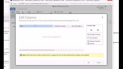 Edit Columns in Advanced Find