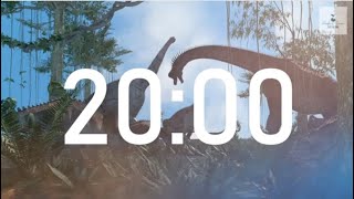 20 Minute Countdown Timer | Dinosaurs | Calm Music