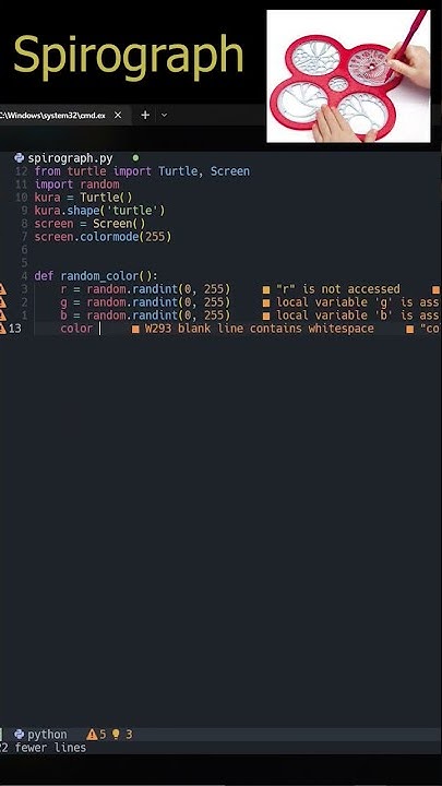 Python Turtle #spirograph - YouTube
