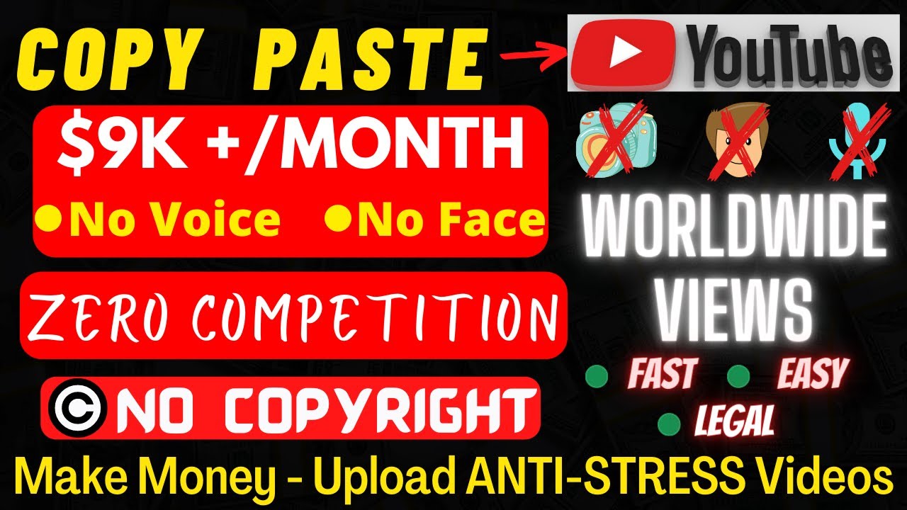 Earn $9k+/Month With Copy Paste Antistrees Videos On YouTube | Make ...