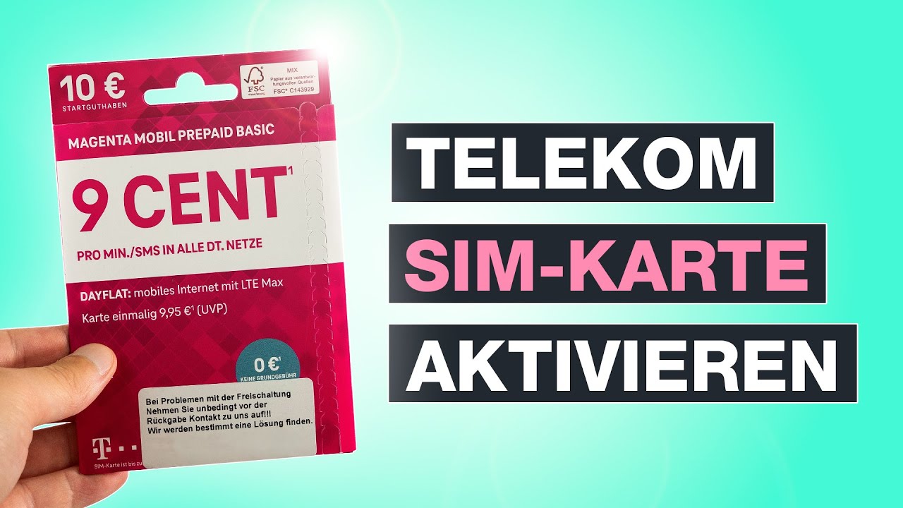 Connect App Telekom Sim Als Hauptkarte Auswählen Telekom Prepaid aktivieren - Sim-Karte registrieren - In 5 einfachen