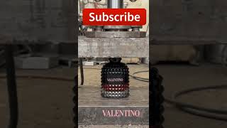 Hydraulic press v/s Valentino 💥💯#hydraulicpress #satisfying #viral #watermelon #sciencefun #wood