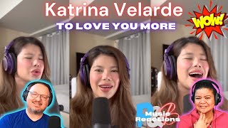 Katrina Velarde | "To Love You More" (Music Cover Video) | Couples Reaction!