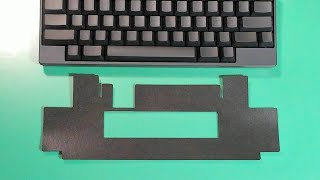 Covers Happy Hacking Keyboard 専用 吸振マット HHKB Professional HYBRID シリーズ専用 Type-S、Classic含む (ブラック)