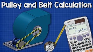 Pulley Belt CALCULATIONS  Belt length, distance between pulley wheels