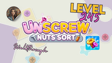 Unscrew Nuts Sort: Pin Puzzle Level 245