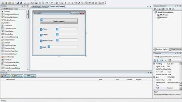 Tab orders and use a textbox to show a message Wk2