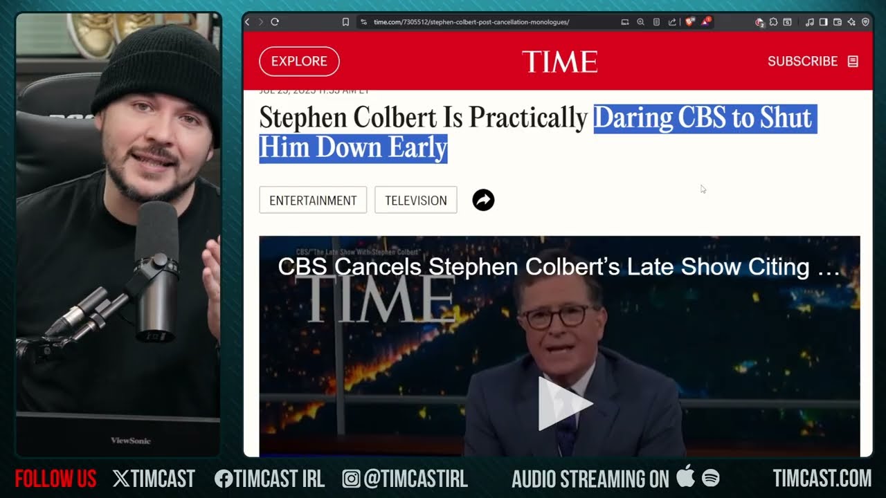 Colbert's INSANE TANTRUM Could Get Show NUKED EARLY, Colbert Lost His Mind Over Trump  | Tim Pool