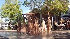 Young girls dancing to a slow and romantic song.