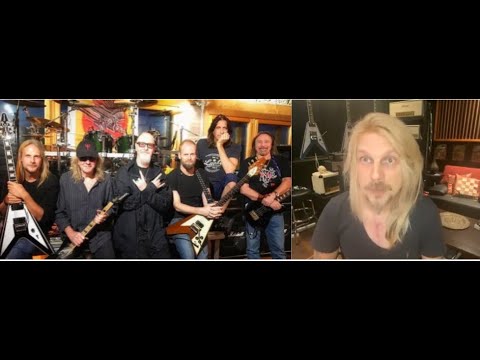 Richie Falkner on new Judas Priest album "We're getting there." Drums, guitar and bass are done!