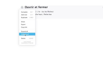Tuto Workflowy français  9/12 Ouvrir fermer votre arborescence