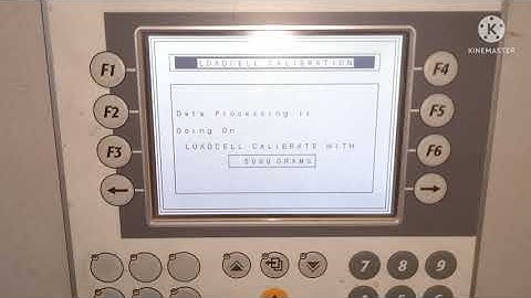how to Prasad koch doasing unit loadcell calibration