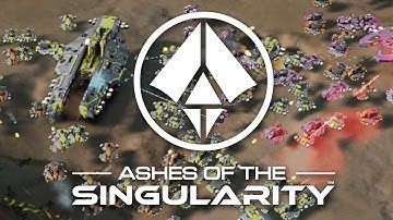 Ashes of the Singularity - 4 Insane AIs vs SergiuHellDragoonHQ | Skirmish Gameplay