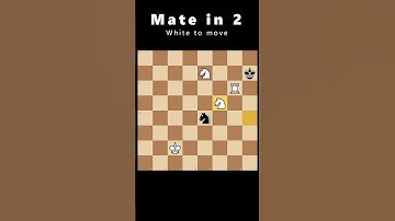 Tricky chess puzzle! Can you find mate in 2? 🤔 #Chess #ChessProblem #ChessPuzzle