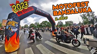 Banjaluka motofest 2023 - defile, kiša, obilazak grada i povratak