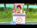 Boram finge jogar Sorveteria - vídeo de coleção infantil com brinquedos