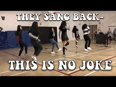 we did tik tok dances in front of our school (must see)