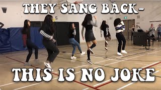 we did tik tok dances in front of our school (must see)