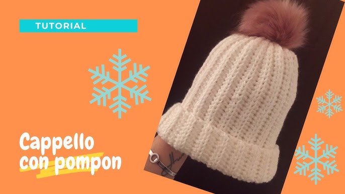 Cappello doppio pom pom marrone dorato, cappello Pom pom di pelliccia,  cappello neutro di genere, cappello invernale, cappello per bambini,  cappello per bambini, berretto per bambini, cappello all'uncinetto -   Italia