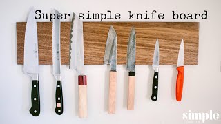 How to Make a Simple Magnetic Knife Board
