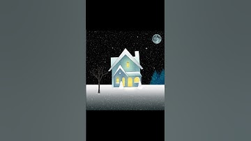 🎄Easy Digital Painting Idea🎄 |#4 |#digitalart#painting #photoshop#starrynight#unique #snow | Techdes