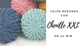 Cómo tejer un cojín con Chenille XXL en 20 min