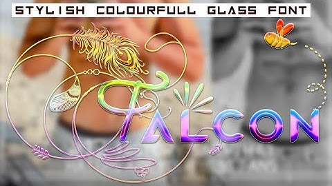 Stylish Colourfull Gradient Glass Font In Urdu And Hindi Tutorial Step By Step || Umar Creation ||