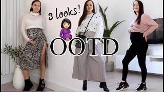 3 CUTE PREGNANCY LOOKS (styling the bump)