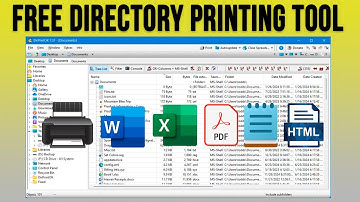 Print and Export Folder and File Directory Listing with DirPrintOK