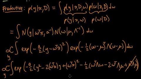 (ML 10.4) Predictive distribution for linear regression (part 1)-xyuSiKXttxw.mkv