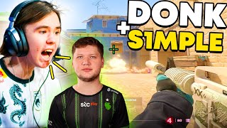 'IT IS HARD TO PLAY WITH S1MPLE'  EVEN DONK CAN'T CARRY S1MPLE WITH INPUT LAG!! (ENG SUBS) CS2 FPL