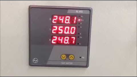 L&T WL4110  VAF METER SETTINGS IN 1 MIN
