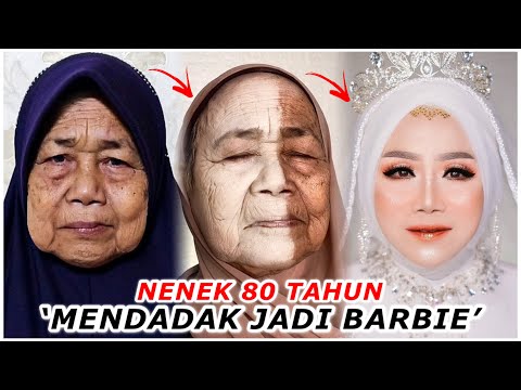 LAGI VIRAL!!! NENEK 80 TAHUN BERUBAH JADI BARBIE SETELAH MAKEUP!