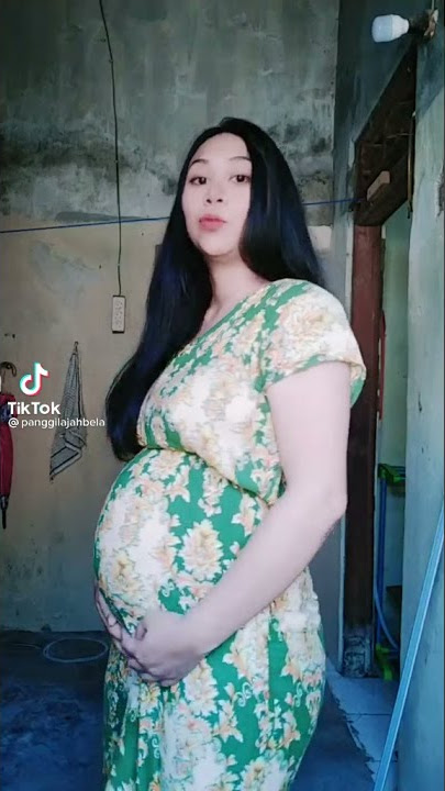 bumil 9 bulan pakai daster ketat