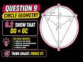 CAPS Circle Geometry | Calculate BG 🔥 | Question 9.3