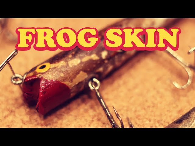 Check out this 90-year-old FROG SKIN lure! (Eger Bait Co. lure collection)  
