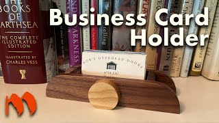 A Business Card Holder From Scraps