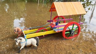 DIY Woodworking Projects - How To Make Horse Cart From Wood Sticks