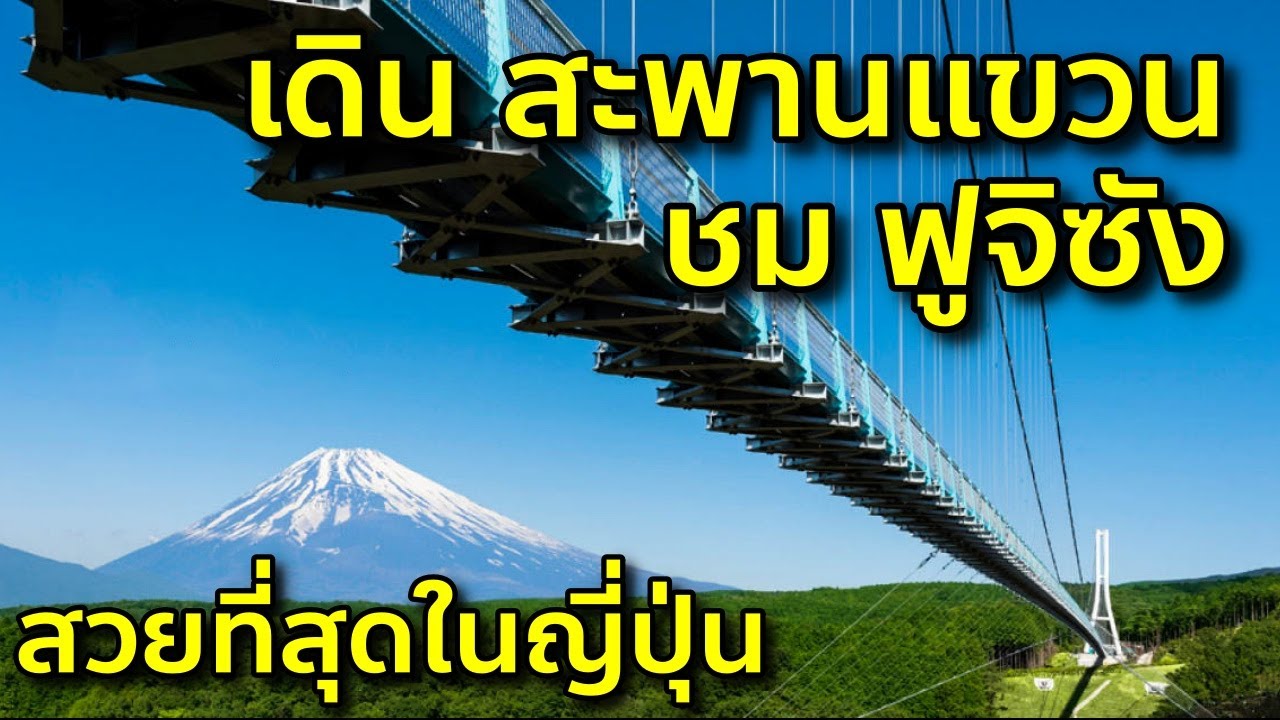 เที่ยวสะพานแขวน ชมฟูจิเต็มตา ยาวที่สุดในญี่ปุ่น เที่ยวญี่ปุ่น ชิสึโอกะ Mishima  Skywalk - YouTube