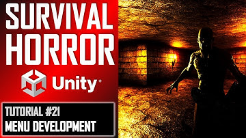 HOW TO MAKE A SURVIVAL HORROR GAME IN UNITY - TUTORIAL #21 - SPLASH SCREEN | CREEPY MENU | LINKING